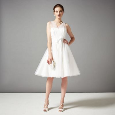 Ivory sally tulle wedding dress
